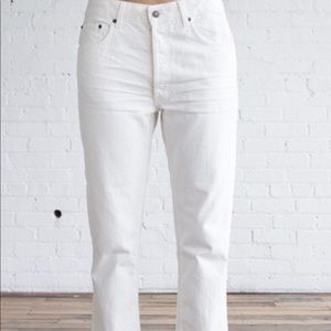 6397 white jeans 27